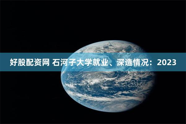 好股配资网 石河子大学就业、深造情况：2023