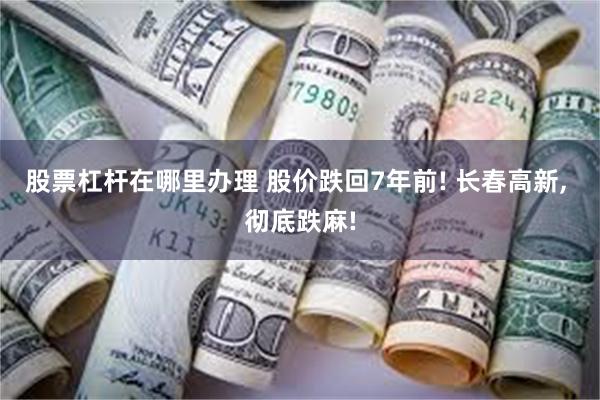 股票杠杆在哪里办理 股价跌回7年前! 长春高新, 彻底跌麻!